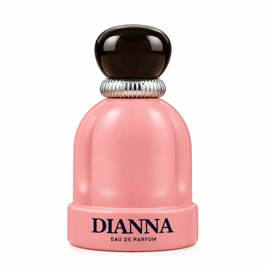 Dianna Eau de Parfum - flacone rosa con tappo scuro